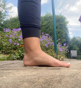 Short foot exercise in rested position