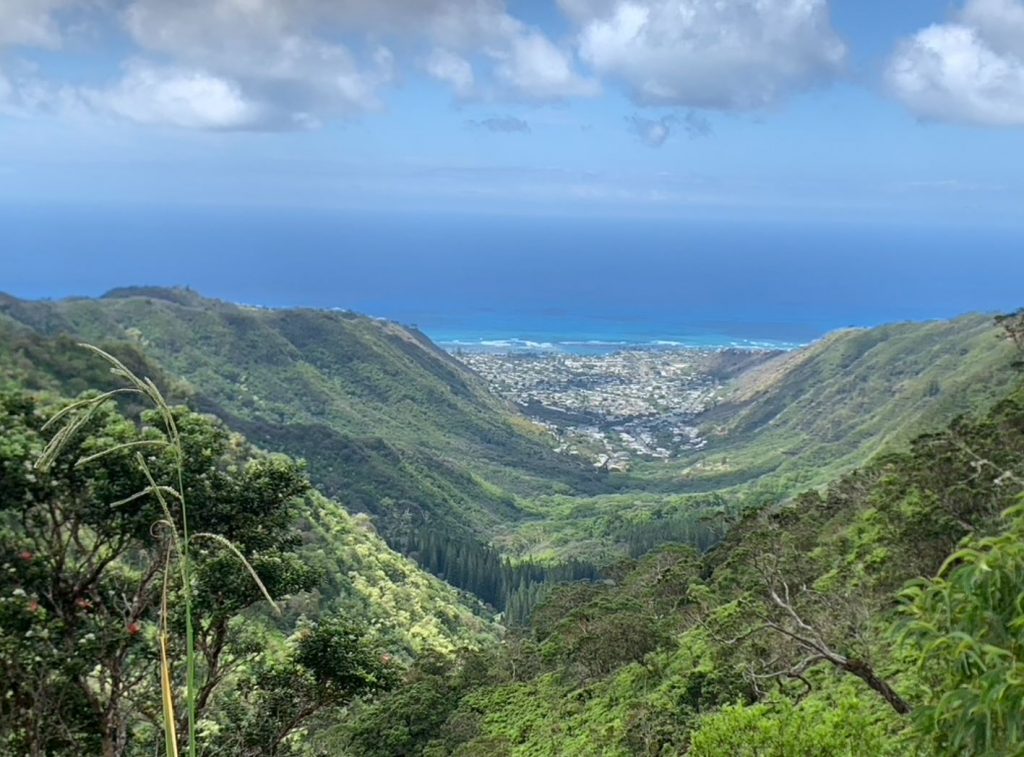 Landscape photo of a Hawaii hike
